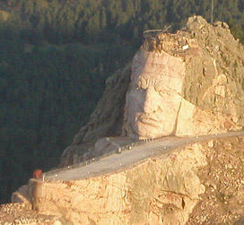 Flying over Crazy Horse